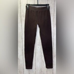 Pack of Three Leggings Brown/Blue/Mustard Size Small